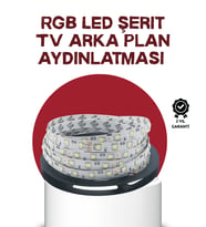 Kendinden Yapışkanlı LED Şerit Televizyon Aydınlatması 2mt