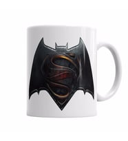 Superman VS Batman DC LOGO  Kupa Bardak Porselen