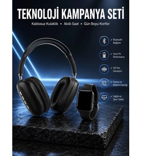 Boyun Bantlı Kulaklık Ve 7 Kordonlu Yeni Nesil Akıllı Saat Kampanyası Yüksek Ses Kaliteli