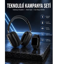 Boyun Bantlı Kulaklık Ve 7 Kordonlu Yeni Nesil Akıllı Saat Kampanyası Yüksek Ses Kaliteli