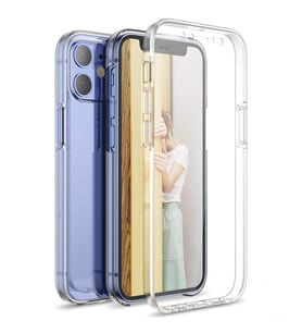 İphone 12 Mini ( 5.4 inç ) 360 Kılıf Şeffaf Ön Arka Silikon 