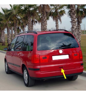 Seat Alhambra 2001-2010 Bagaj Kapağı Açma Kolu Tutamak 7M0827565C