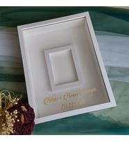 30x40 Cm Ledsiz Fotoğraf Bölümlü İsimli Tasarım Gül Kutusu Anı Çerçevesi! Ayna Çerçeve!
