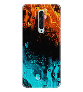Oppo Reno 2Z 4 Lite 4 Pro 5 6 7 A31 Kılıf Desemli Silikon Orange Blue Color 1665