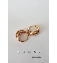 KÜÇÜK BOY SU DAMLASI KESİM HALKA KÜPE 1.5 CM (Altın)