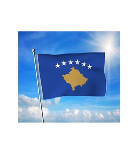 Kosova Bayrağı Premium Raşel Kumaş 100x150 cm