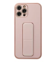 Newface Apple iPhone 12 Pro Kılıf Coco Deri Standlı Kapak - Pembe