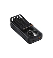 S-link IP-G220 20000mAh PD20W+QC3.0 Dahili Kablolu Siyah LCD Taşınabilir Pil Şarj Cihazı Powerbank