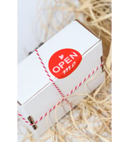 Open Me Kutu Kapatma Etiketi Kırmızı 40 mm Yuvarlak Yapışkanlı Sticker 120 Adet