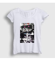 Presmono Kadın Beyaz Eyes Anime Hunter X Hunter T-Shirt 238059tt (Beyaz)