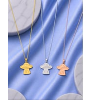 Kişiye Özel 925 Ayar Gümüş UFO Tasarım Kolye (Rose)