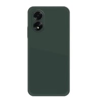 Oppo A38 Kılıf First Silikon - Koyu Yeşil