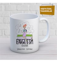 Kişiye Özel İsim Yazılabilir English Teacher Kupa Bardak