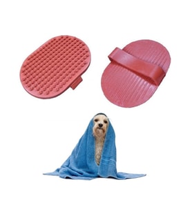 Ergonomik Masajlı Evcil Hayvan Kedi Köpek Yıkama Fırçası Aparatı (5343)