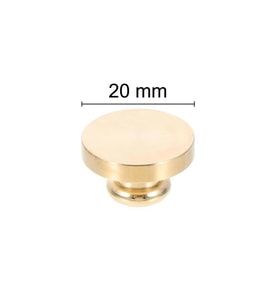 Mühürcüm Mühür Mumu Damga 20  mm Yuvarlak Boş Pirinç Kafa + Ahşap Sap R5799O20