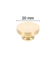 Mühürcüm Mühür Mumu Damga 20  mm Yuvarlak Boş Pirinç Kafa + Ahşap Sap R5799O20