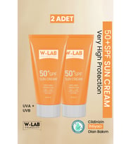 W-Lab Cosmetics SPF50 Güneş Kremi 2 li Set