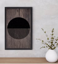 BK Home Modern Art Dekoratif Ahşap Siyah Çerçeveli Tablo-5