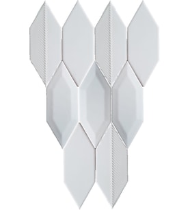 Armada Çini 05X15 Cm Metro Yaprak Beyaz Seramik