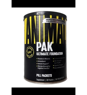 Animal Pak  YENİ Ambalaj The Ultimate Foundatıon Pack, 30 Packs. Usa Version. Avrupa Değil. 3647 (Renksiz)