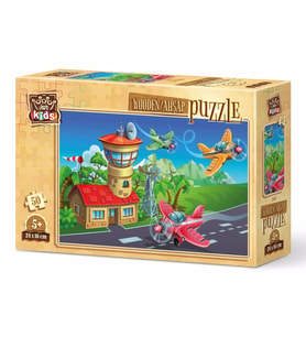 Art Kids Çılgın Pilotlar 50 Parça Ahşap Puzzle