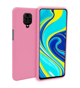 Xiaomi Redmi Note 9 Pro Max İnce Mat Silikon Kılıf Pembe