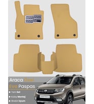 DACİA SANDERO STEPWAY (2012-2020) Uyumlu EVA Paspas Tam Set–Araca Özel,Su Geçirmez,Kolay Montaj