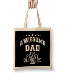Awesome Dad And Peaky Blinders Lover Bez Çanta Uzun Saplı