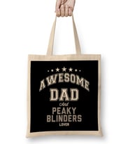 Awesome Dad And Peaky Blinders Lover Bez Çanta Uzun Saplı