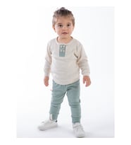 Mint Yeşili Uzun Kollu Erkek Bebek Takımı