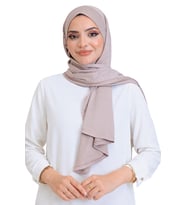 Penye Boyun Kapamalı Şal Başörtü Hazır Giyim Turban Esnek Jersey Şal