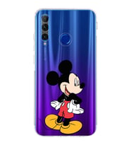 Huawei Honor 20 Lite  Kamera korumalı Kapak Mickey Mouse Tasarımlı  Şeffaf Kılıf