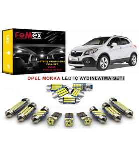 Opel Mokka LED İç Aydınlatma Ampul Seti FEMEX Parlak Beyaz