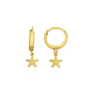 Barika Jewelry Kadın Yıldızlı Altın Halka Küpe