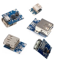 5 Adet Micro USB Girişli Powerbank Şarj Devresi Koruma 3.7V Lipo, Li-ion Pili 5V Dişi USB Çıkışa Güçlendirme Modülü