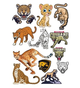 Leopar Sticker Set-3 13 Parça Telefon, Tablet, Defter, Laptop Sticker