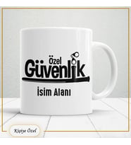 Özel Güvenlik Görevlilerine Özel İsim Yazılabilir Kupa Bardak – Kişiye Özel Meslek Temalı Hediye-ögg-135