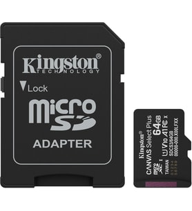 64Gb Microsdxc Canvas Select Plus Gen3 100Mb/S A1 Card + Adapter (Çok Renkli)