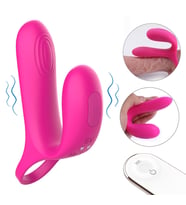 Double S Çiftlere Özel Multifonksiyonel Kumandalı Çift Titreşimli Penis Halkası