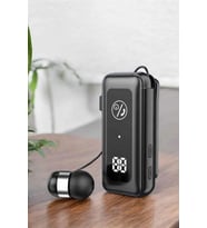 Kablolu Bluetooth Kulaklık Kulak İçi Stereo Mikrofonlu Dijital Göstergeli