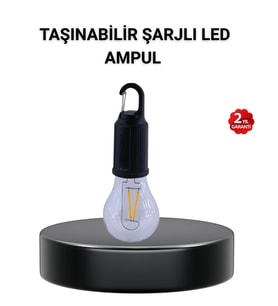 Taşınabilir Şarjlı Led Kamp Lambası – Type-C Girişli Kancalı Tasarım