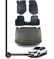 RENAULT CLİO 4 3D Havuzlu Oto Paspas Ve Bagaj Havuzu Seti