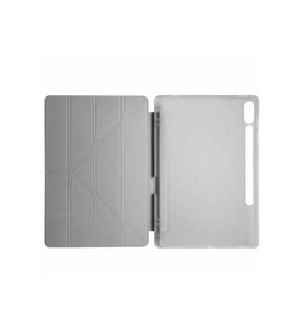 Pilelistore   Samsung Galaxy X510 Tab S9 FE 11 Kılıf Kalemlikli Mars Tablet Kılıfı - Koyu Gri