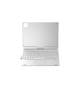 Northcity Magic Dönen Klavyeli Tablet Kılıf - iPad Pro 11 (2024) F11 ATS Gümüş