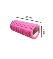 CKSpor Kısa Foam Roller Masaj Köpüğü Köpük Rulo Yuvarlama Köpüğü CKS44 (Pembe)