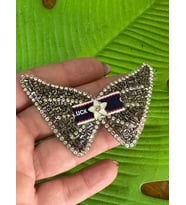 8X5 CM ÜTÜ İLE YAPIŞAN TAŞLI KELEBEK ARMA DİKİŞ HOBİ AKSESUARI
