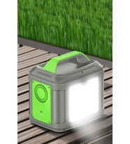 CN04 Powerbank 300W 60.000 mAh 5W Led Işıklı Kamp Şarj PD 60W - Gri