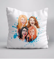 BK Gift Kişiye Özel Bekarlığa Veda Karikatürlü Beyaz Yastık-6