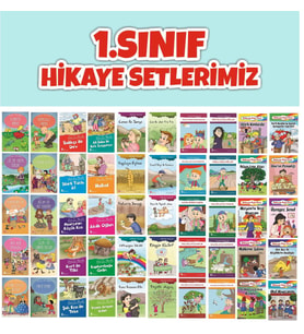 1.Sınıf Kitaplık ve Kütüphane İçin 50 li Hikaye Seti (16 sayfa)