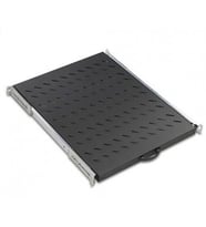 AGER Dikili Tip 19 1U D600mm için Hareketli Siyah Raf Modülü Ağır Hizmet Tipi AA-HRR60-A-S1